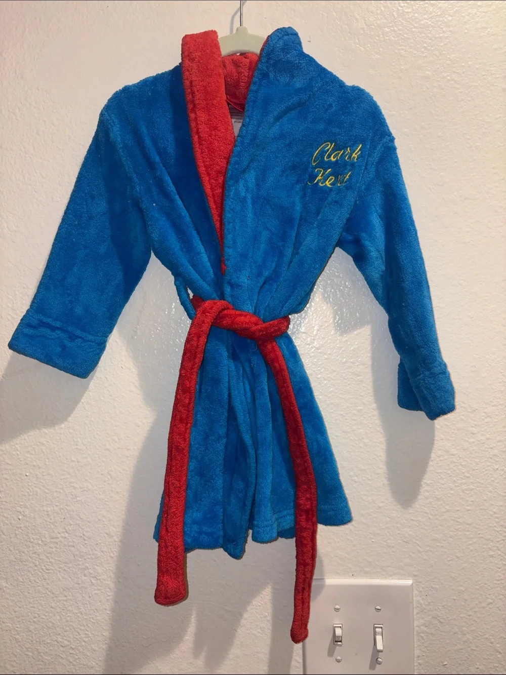 Superman Kids Plush Robe with Embroidery